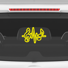 Durable Treble Clef Decal for Laptops