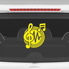 Music Lover Car Decal for Enthusiasts