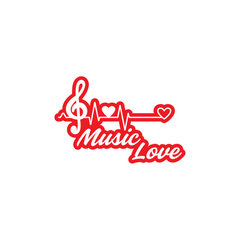 Durable Musical Passion Emblem for Vehicles