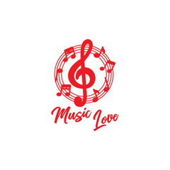 Bold Treble Clef Sticker for Cars