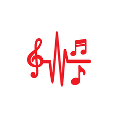 Artistic Music Notes Sticker for Trucks