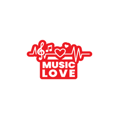 Stylish Music Emblem for Cars and Bikes
