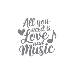 Trendy Music Notes Decal for Windows