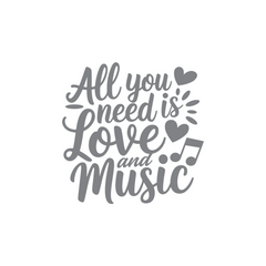 Music Is My Soul Car Sticker