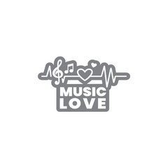 Stylish Music Emblem for Cars and Bikes