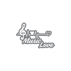 Durable Musical Passion Emblem for Vehicles