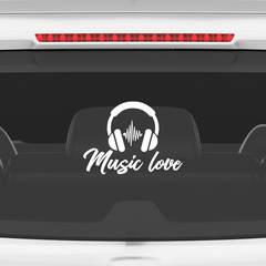 Durable Music Symbol Sticker for Bikes