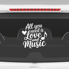 Trendy Music Notes Decal for Windows