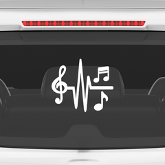 Artistic Music Notes Sticker for Trucks