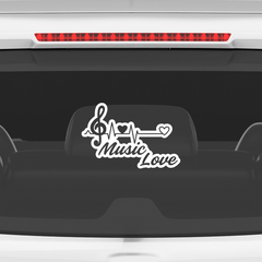 Durable Musical Passion Emblem for Vehicles