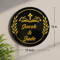 Acrylic Name Board for Home