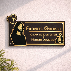 Matte Finish Acrylic Name Plate