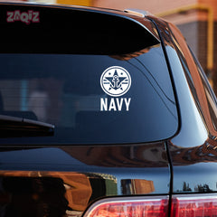 Stylish Navy Anchor Tag for Road Safety