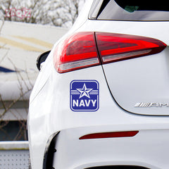 Support the Navy Emblem Car Window Decal