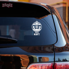 Navy Life Shield Sticker for Professional Drivers