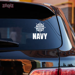 Navy Life Car Window Decal