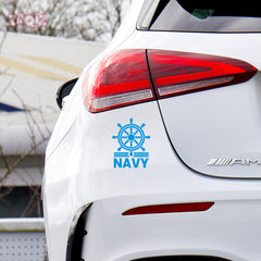 Navy Duty Car Safety Sticker for Awareness