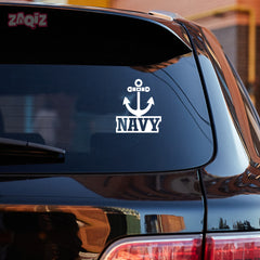Patriotic Navy Decal for Cars