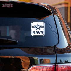 Support the Navy Emblem Car Window Decal