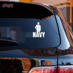 Navy Service Decal for Cars and SUVs