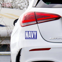 Proud Navy Supporter Car Window Sign