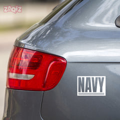 Proud Navy Supporter Car Window Sign