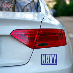 Proud Navy Supporter Car Window Sign