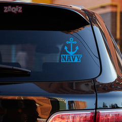 Patriotic Navy Decal for Cars