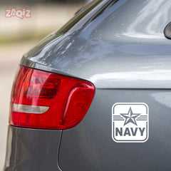 Support the Navy Emblem Car Window Decal