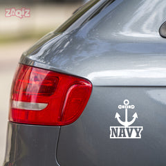 Patriotic Navy Decal for Cars