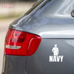 Navy Service Decal for Cars and SUVs