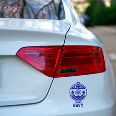 Navy Life Shield Sticker for Professional Drivers