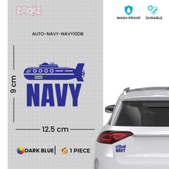 Navy Awareness Tag for Road Safety