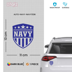 Navy Officer Car Sticker for Road Awareness