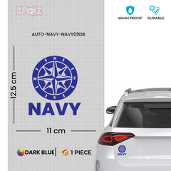 Durable Navy Emblem Decal for Cars