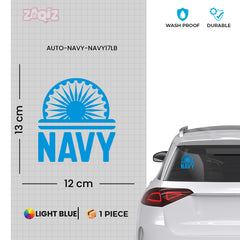 Road Safety Navy Anchor Sticker for Cars