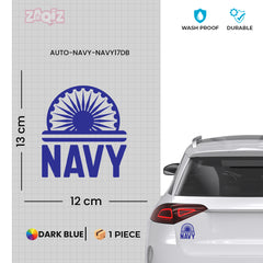 Road Safety Navy Anchor Sticker for Cars