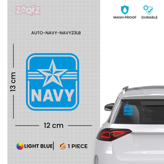 Support the Navy Emblem Car Window Decal