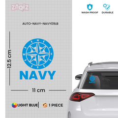 Durable Navy Emblem Decal for Cars