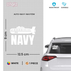 Navy Awareness Tag for Road Safety