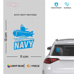 Navy Officer Shield Design for Vehicles