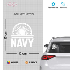 Road Safety Navy Anchor Sticker for Cars