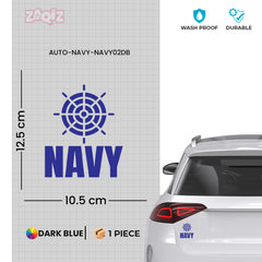 Navy Life Car Window Decal