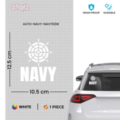 Navy Life Car Window Decal