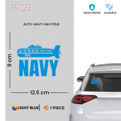 Navy Awareness Tag for Road Safety