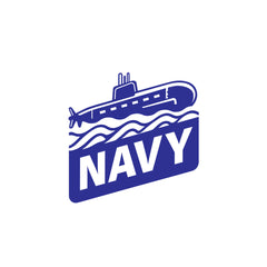 Classic Navy Shield Vehicle Safety Tag