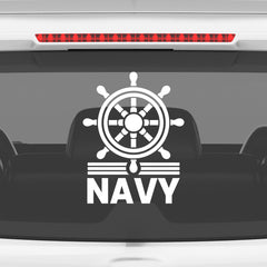 Navy Duty Car Safety Sticker for Awareness