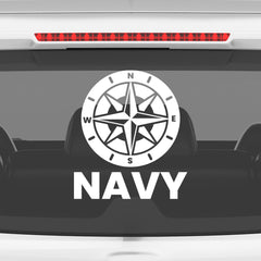 Durable Navy Emblem Decal for Cars
