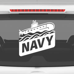 Classic Navy Shield Vehicle Safety Tag