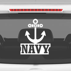 Patriotic Navy Decal for Cars